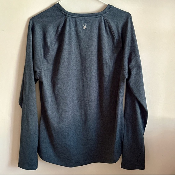 🩶 Spyder Active Charcoal Grey Long Sleeve Top - Women’s Size L 🩶 - Picture 2 of 5